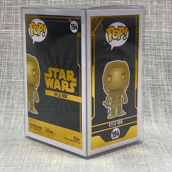 Funko POP! Disney Star Wars Kylo Ren #194 Gold Metalic Walmart Exclusive - Picture 5 of 6
